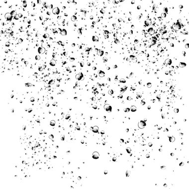 Beyaz arka plan üzerinde izole su kabarcıkları.