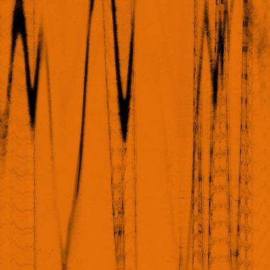 Dijital ekran aksaklık etkisi doku soyut. Turuncu ve siyah