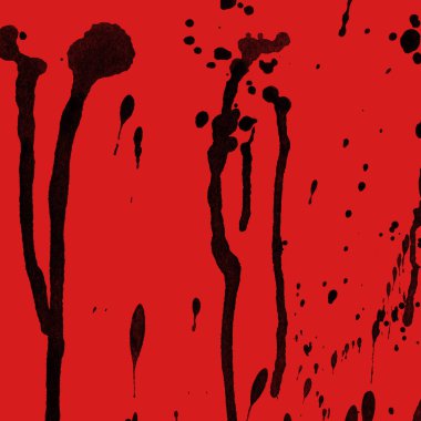 kırmızı arka plan doku soyut siyah boya splatters