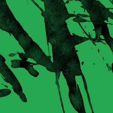 yeşil arka plan doku soyut siyah boya splatters