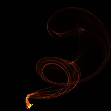 koyu arka plan üzerinde ateşle soyut duvar kağıdı