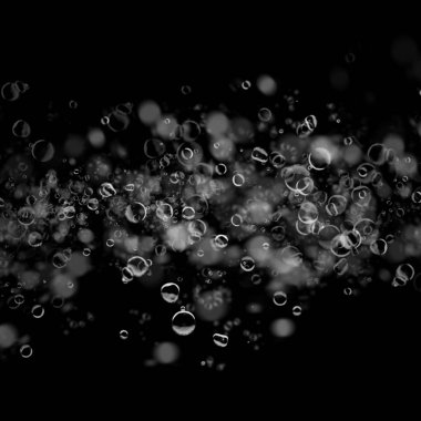 koyu arka plan üzerinde sabun köpüğü ile soyut duvar kağıdı