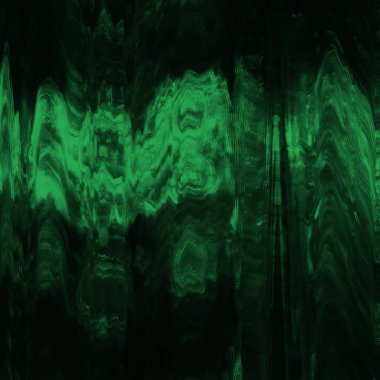 Dijital ekran aksaklık etkisi doku soyut. Yeşil ve siyah