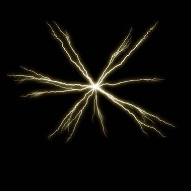 yıldırım koyu arka plan üzerinde parlayan ile soyut duvar kağıdı