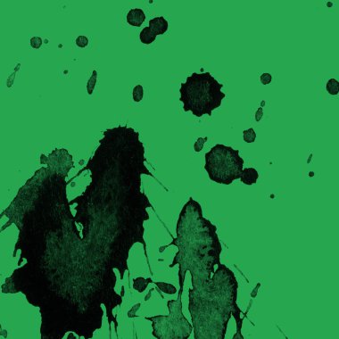 yeşil arka plan doku soyut siyah boya splatters