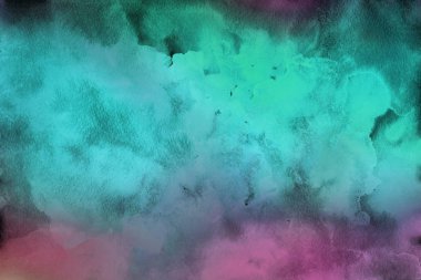 Kağıt arka plan üzerinde renkli sulu boya boya