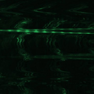 Dijital ekran aksaklık etkisi doku soyut. Yeşil ve siyah