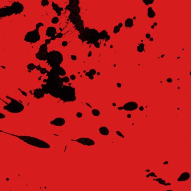 kırmızı arka plan doku soyut siyah boya splatters