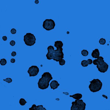 mavi arka plan doku soyut siyah boya splatters