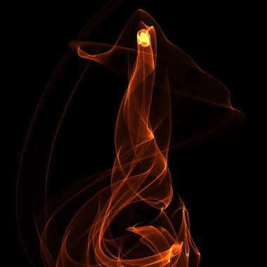 koyu arka plan üzerinde ateşle soyut duvar kağıdı