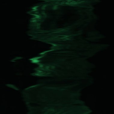 Dijital ekran aksaklık etkisi doku soyut. Yeşil ve siyah