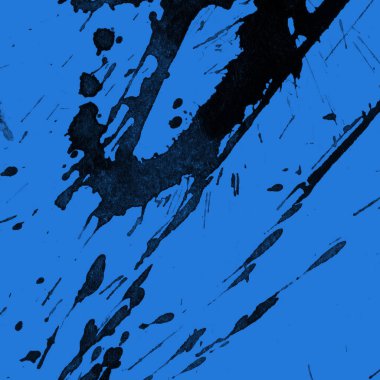 mavi arka plan doku soyut siyah boya splatters
