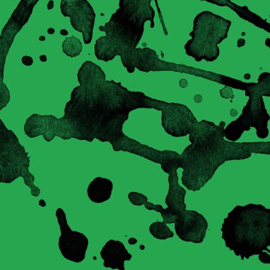 yeşil arka plan doku soyut siyah boya splatters