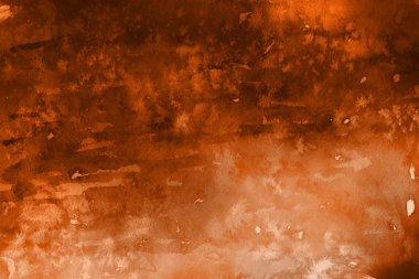 Kağıt arka plan üzerinde turuncu suluboya boya