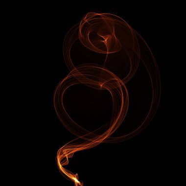 koyu arka plan üzerinde ateşle soyut duvar kağıdı