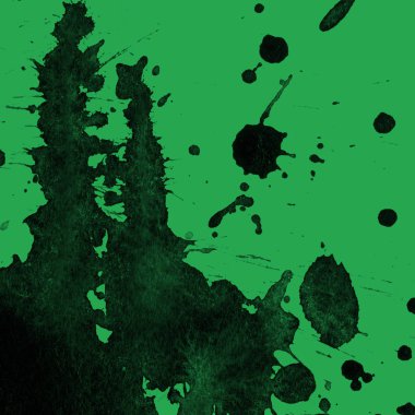 yeşil arka plan doku soyut siyah boya splatters