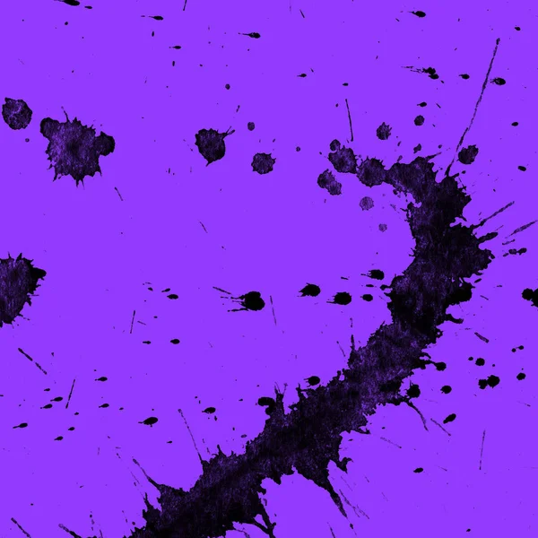 Абстрактна Текстура Чорної Фарби Фіолетовому Фоні — стокове фото