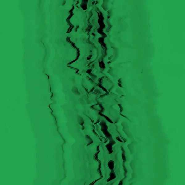 Абстрактная Цифровая Текстура Эффекта Скольжения Экрана Зеленый Черный — стоковое фото