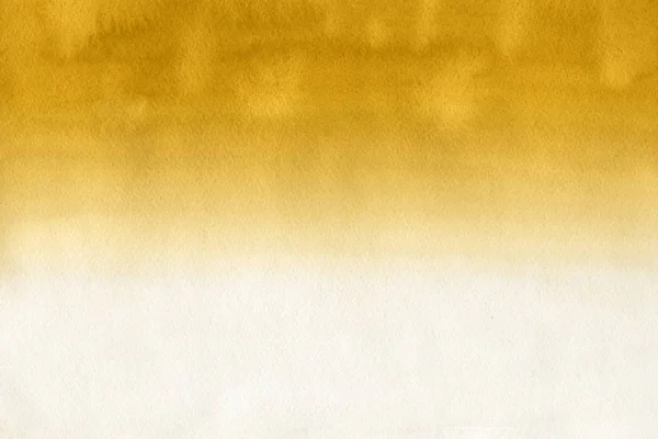 Золотая Акварельная Краска Бумажном Фоне — стоковое фото