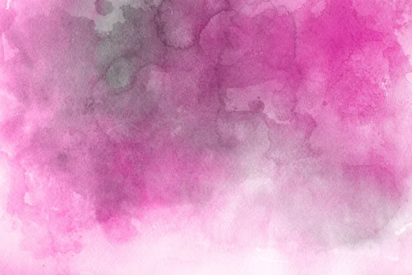 Aquarelle Rose Peinture Sur Papier Fond Abstrait — Photo