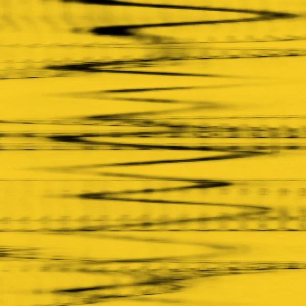 Textura Efeito Falha Tela Digital Abstrato Amarelo Preto — Fotografia de Stock
