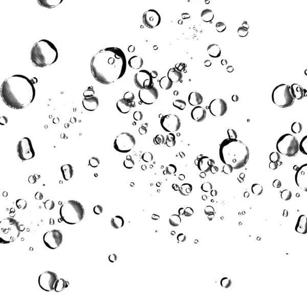 Isolated Water Bubbles White Background — Stock Photo, Image