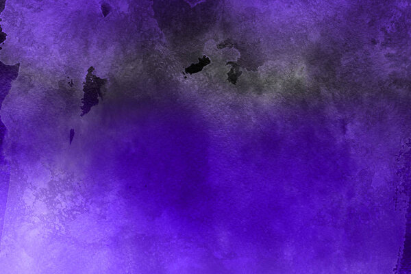 purple watercolor paint on paper abstract background