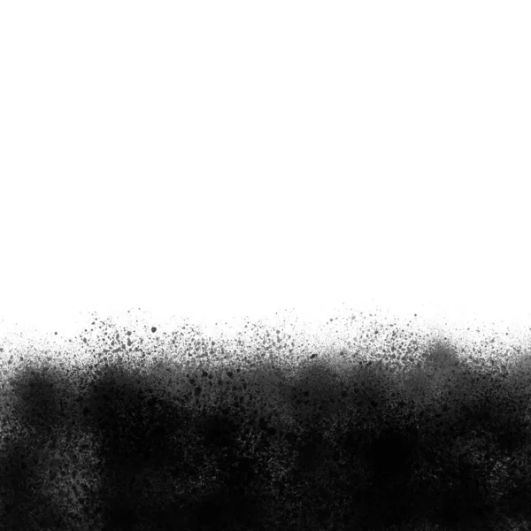 Чорна Фарба Розпилення Білому Тлі — стокове фото