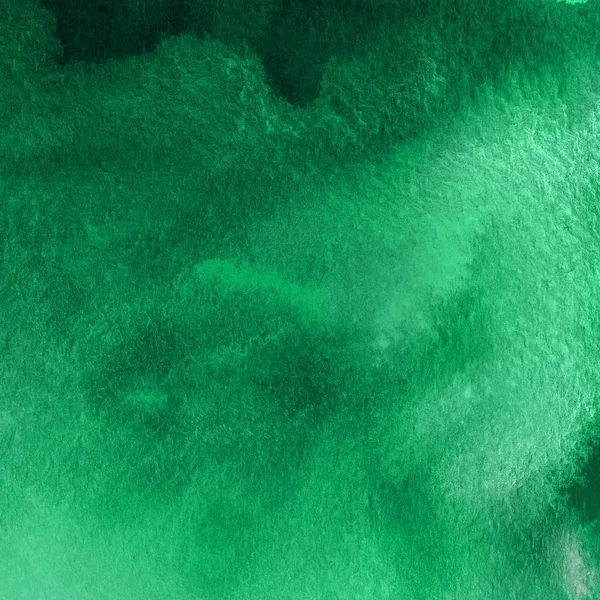 Fundo Abstrato Verde Com Textura Tinta Aquarela — Fotografia de Stock