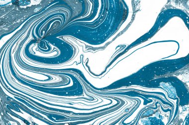 boya ile mavi mermer arka plan doku sıçramalarına