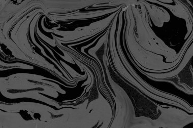 Siyah mermer arka plan boya ile doku sıçramalarına