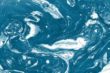 boya ile mavi mermer arka plan doku sıçramalarına