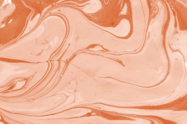 Turuncu mermer arka plan boya ile doku sıçramalarına