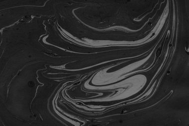 Siyah mermer arka plan boya ile doku sıçramalarına