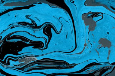 boya ile mavi mermer arka plan doku sıçramalarına