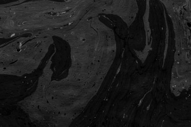 Siyah mermer arka plan boya ile doku sıçramalarına