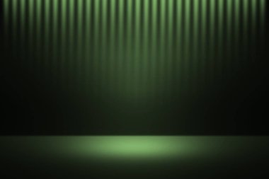 Yeşil ürün vitrin, Spot arka plan. Düzen, sunum