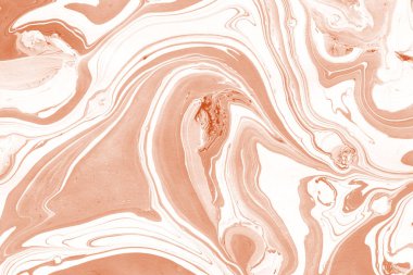 Turuncu mermer arka plan boya ile doku sıçramalarına