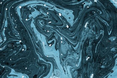 boya ile mavi mermer arka plan doku sıçramalarına