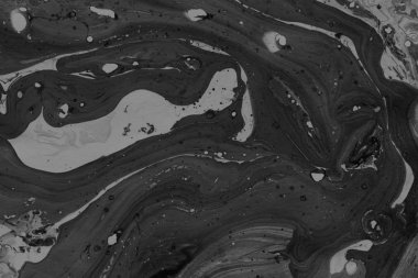 Siyah mermer arka plan boya ile doku sıçramalarına