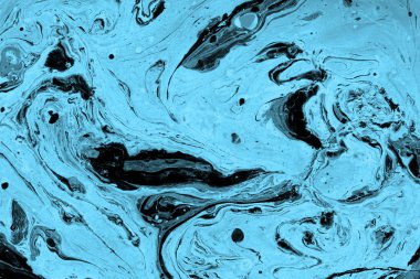 boya ile mavi mermer arka plan doku sıçramalarına