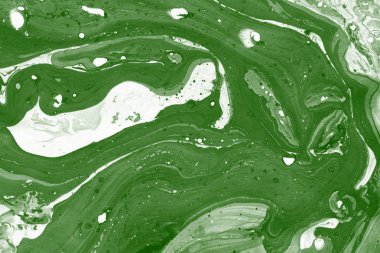 Yeşil mermer arka plan boya ile doku sıçramalarına