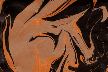 Turuncu mermer arka plan boya ile doku sıçramalarına