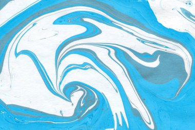 boya ile mavi mermer arka plan doku sıçramalarına