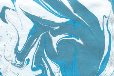 boya ile mavi mermer arka plan doku sıçramalarına