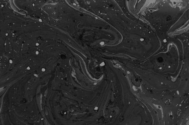 Siyah mermer arka plan boya ile doku sıçramalarına