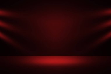 Kırmızı ürün vitrin, Spot arka plan. Düzen, sunum