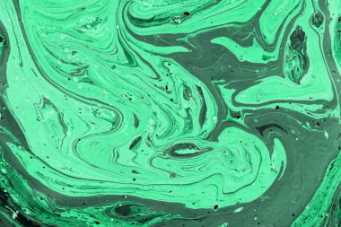 Yeşil mermer arka plan boya ile doku sıçramalarına