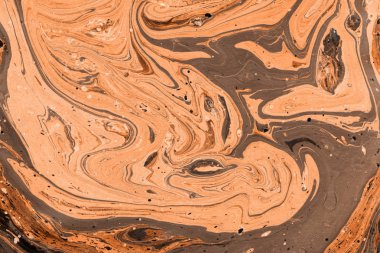 Turuncu mermer arka plan boya ile doku sıçramalarına