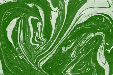 Yeşil mermer arka plan boya ile doku sıçramalarına